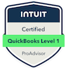 Quickbooks Certification Level 1 Badge